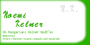 noemi kelner business card